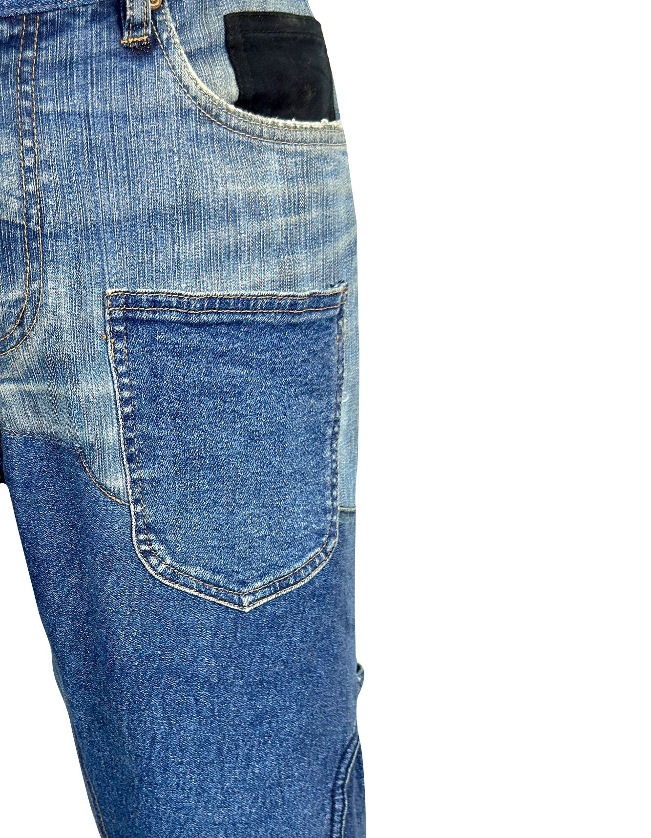 Patchwork Denim Jeans – Vintage Streetwear Style