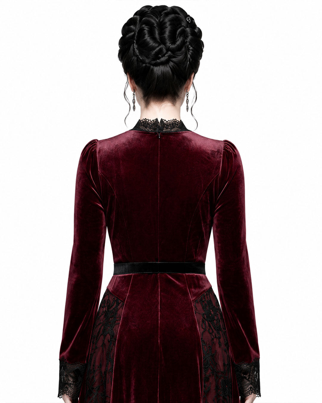 Crimson Mourning Gothic Vampire Costume Dress