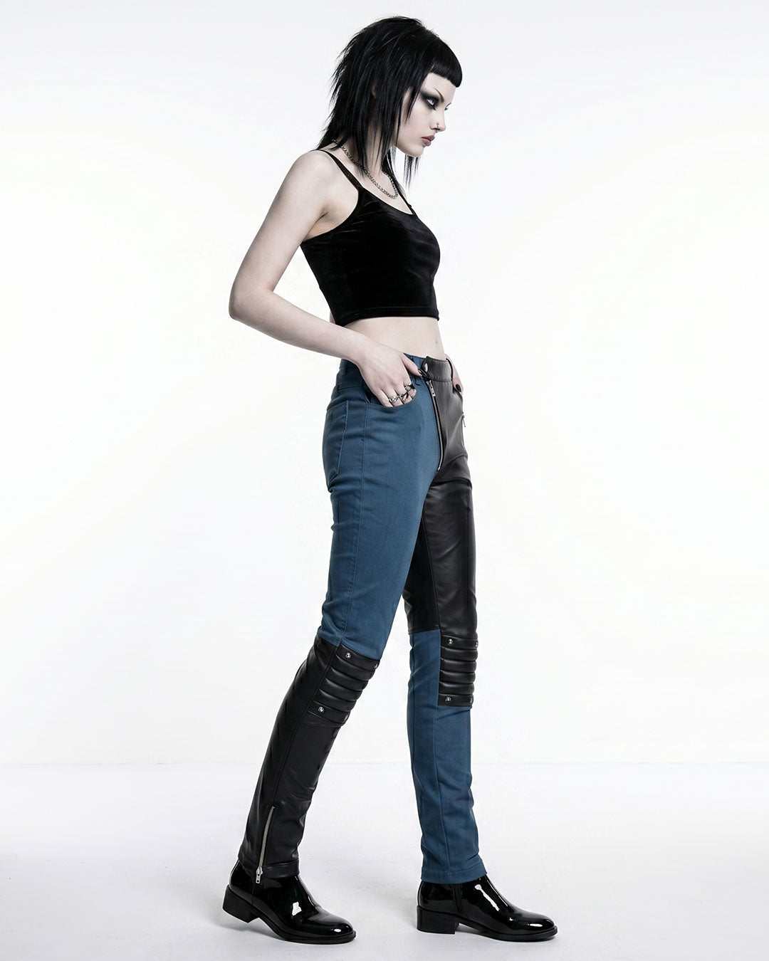 Street Rider Hybrid Moto Pants - Women's Edgy Biker & Gothic Fashion