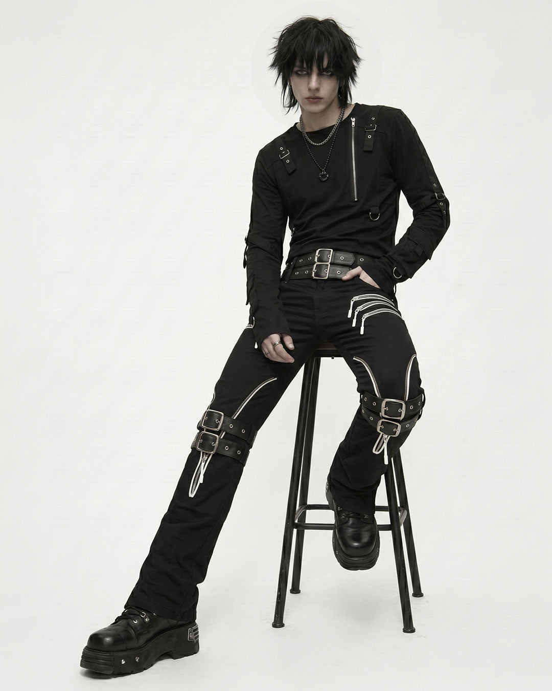 Unisex Midnight Masquerade Gothic Skinny Pant