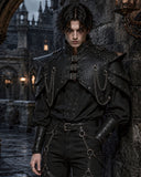 Men’s Gothic Leather Shoulder Cape