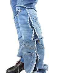Patchwork Denim Jeans