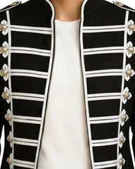 Black & White Military Jacket