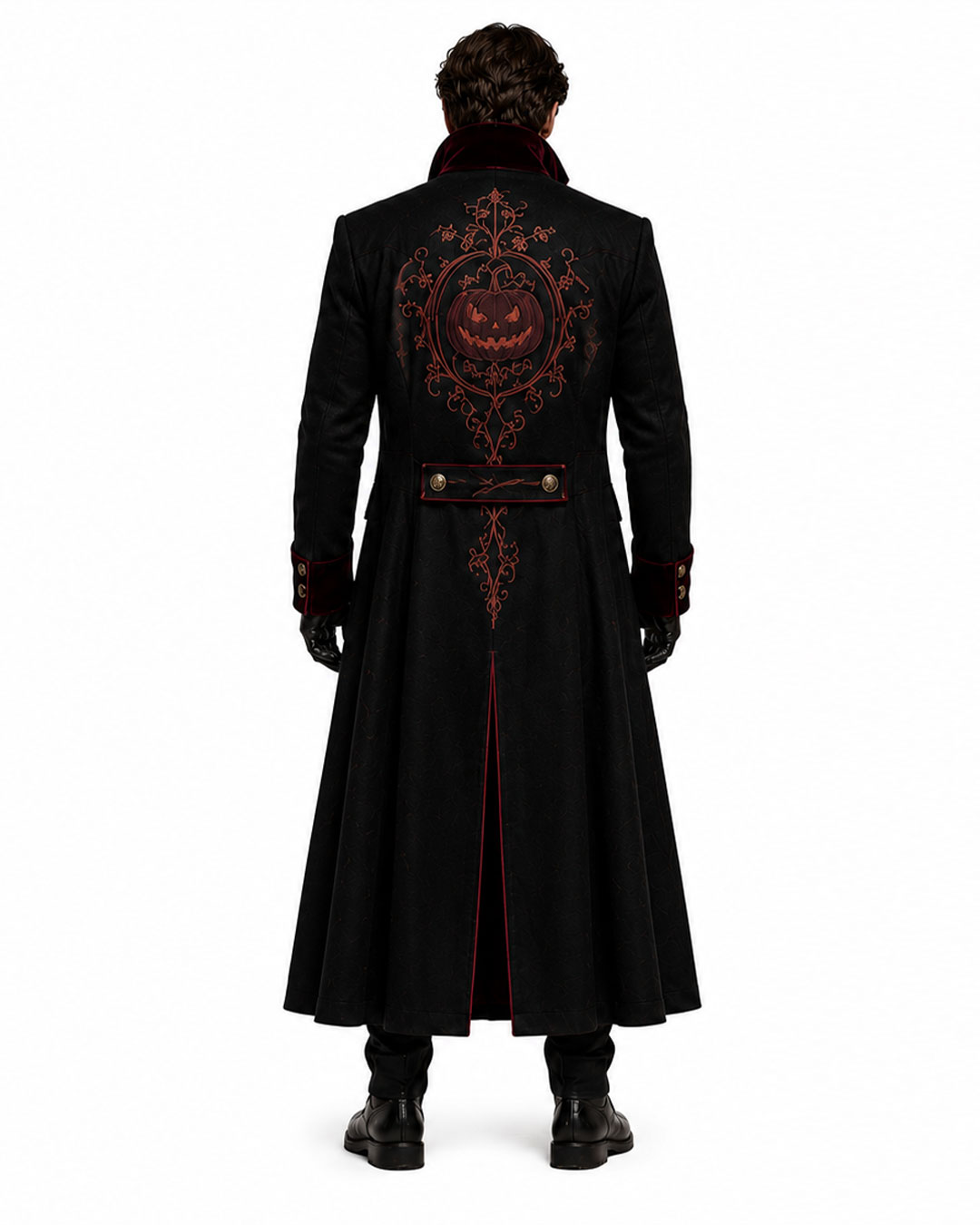 Halloween Trench Coat Gothic Vampire Costume