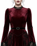Crimson Mourning Gothic Vampire Costume Dress