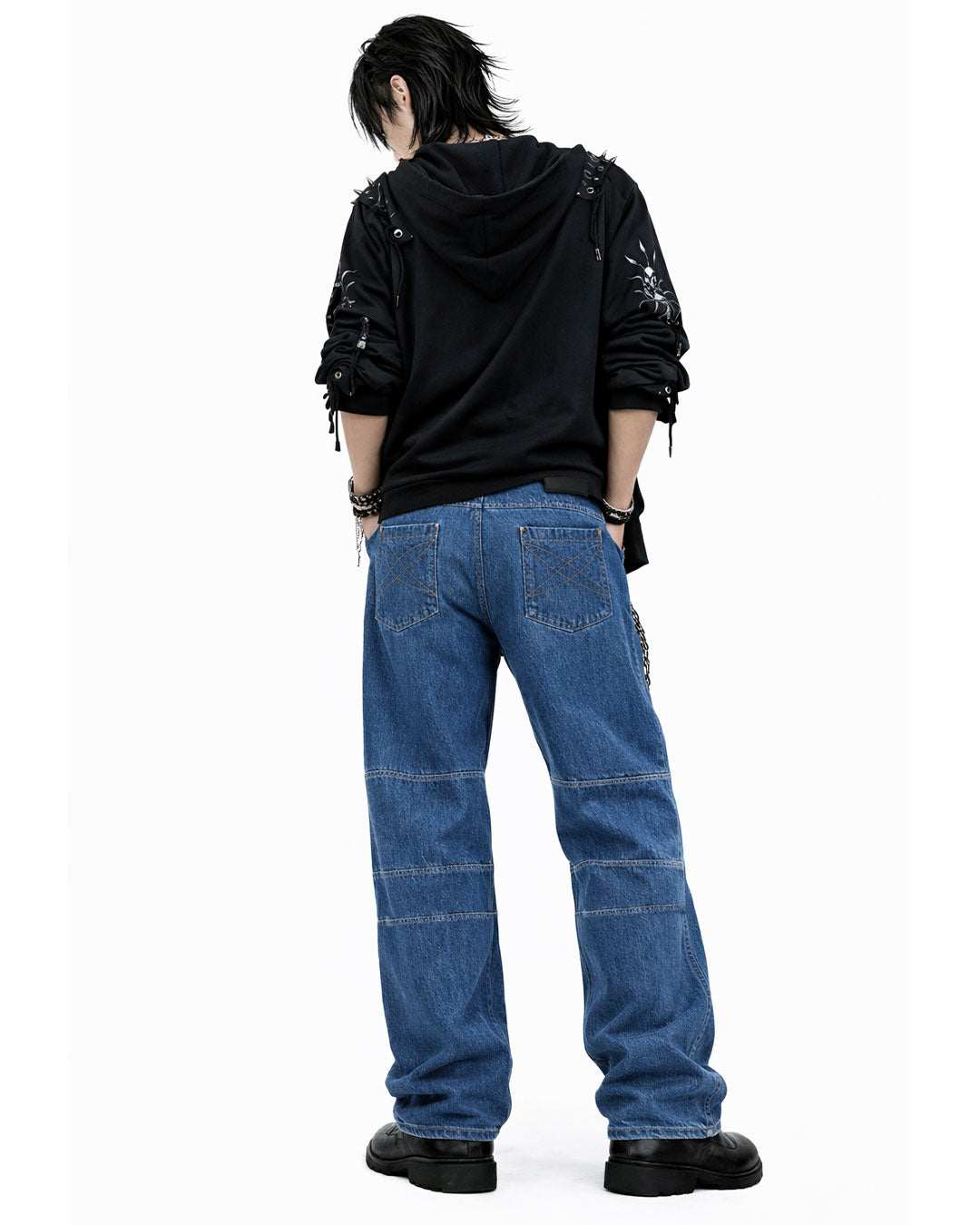 Hiphop Twilight Veil Denim Y2K Pant's