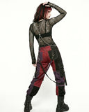 Women's Patchwork Cargo Pants | Alternative Gothic Style