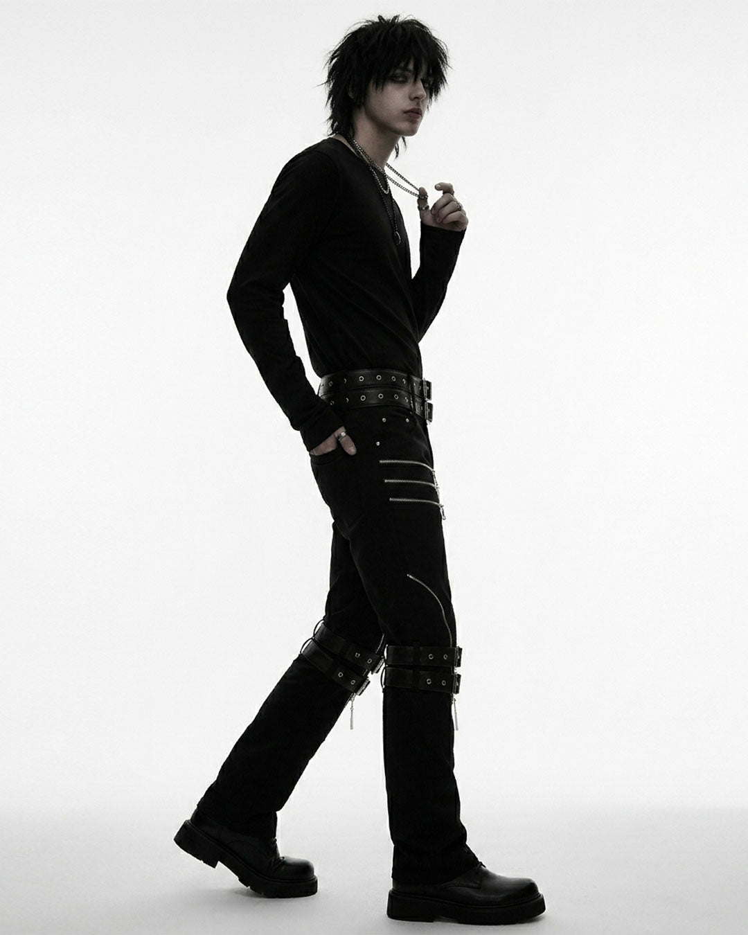Unisex Midnight Masquerade Gothic Skinny Pant