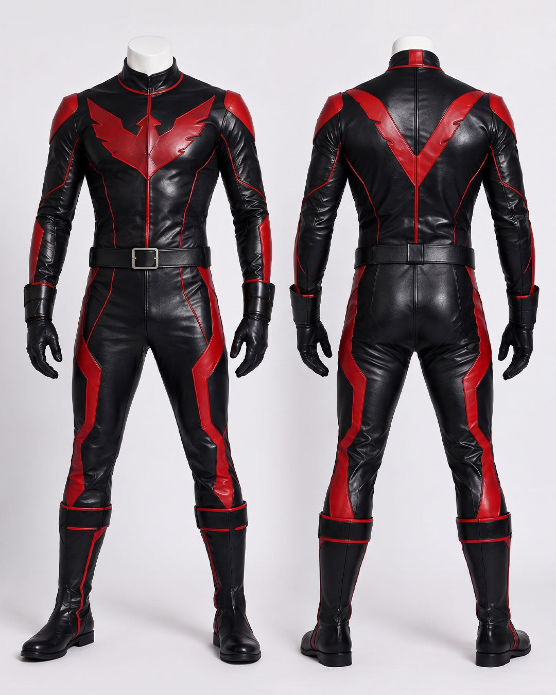 Red Black Superhero Cosplay Costume
