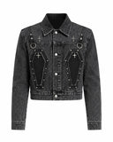 Coffin Pocket Denim Suit – Men’s Double Denim Jacket & Wide Leg Jeans Set