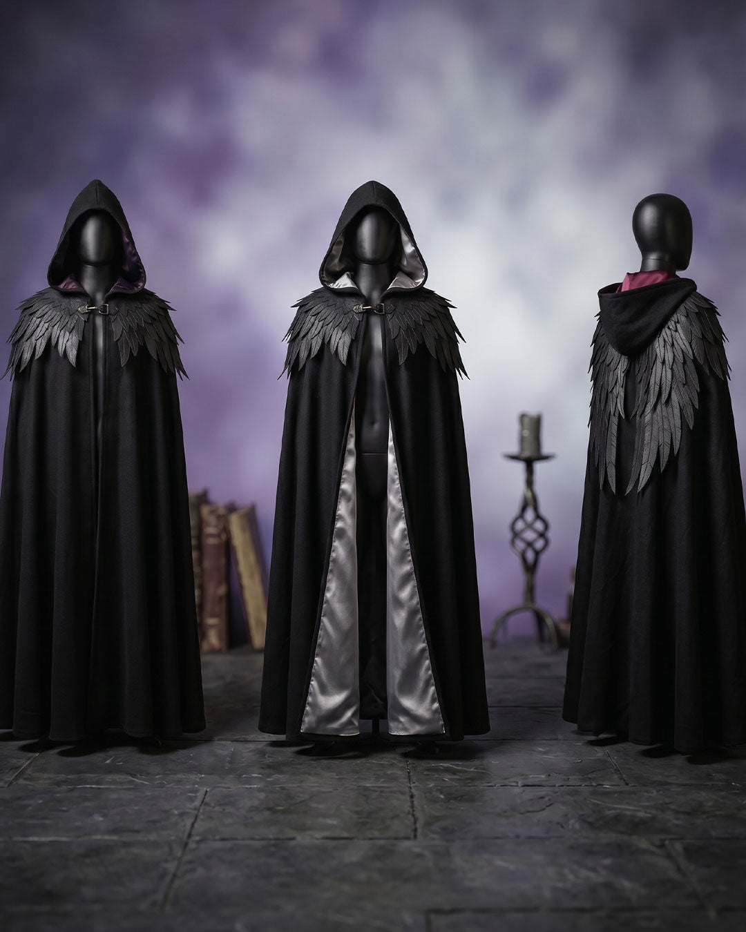 Women's Wool Cape – Hooded Gothic Wool Cloak