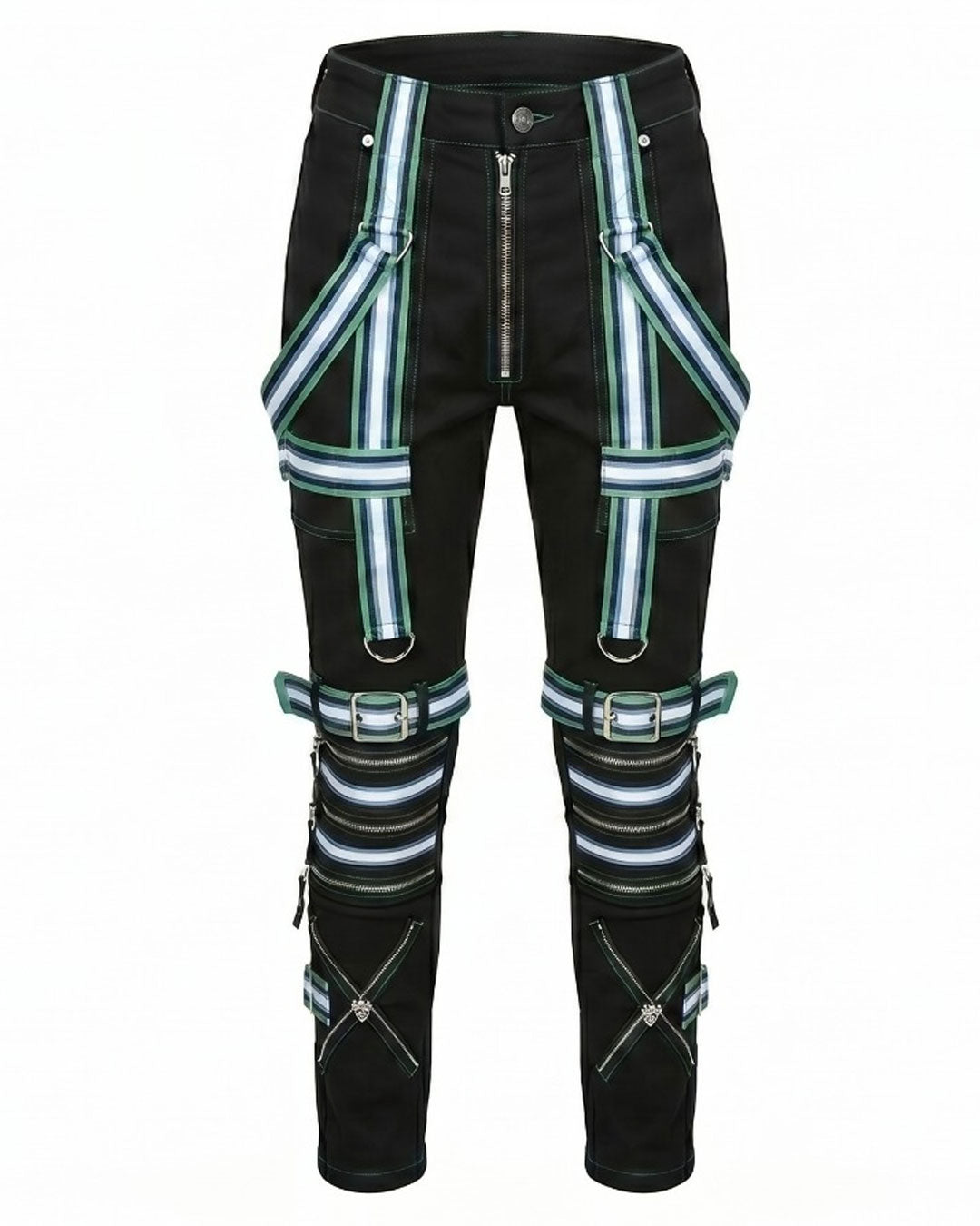 Neon Cyberpunk Tactical Pants
