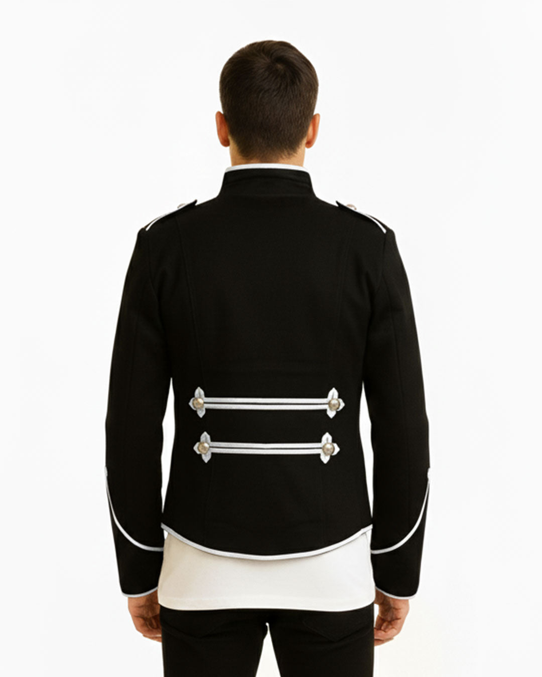 Black & White Military Jacket