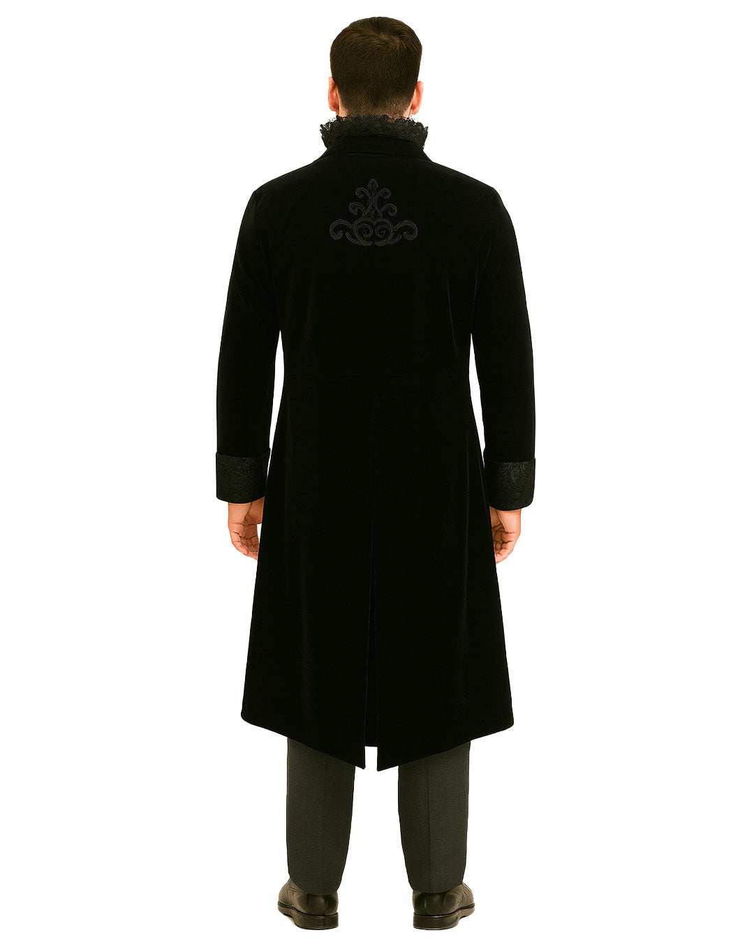 Black Stand Collar Gothic Cloak
