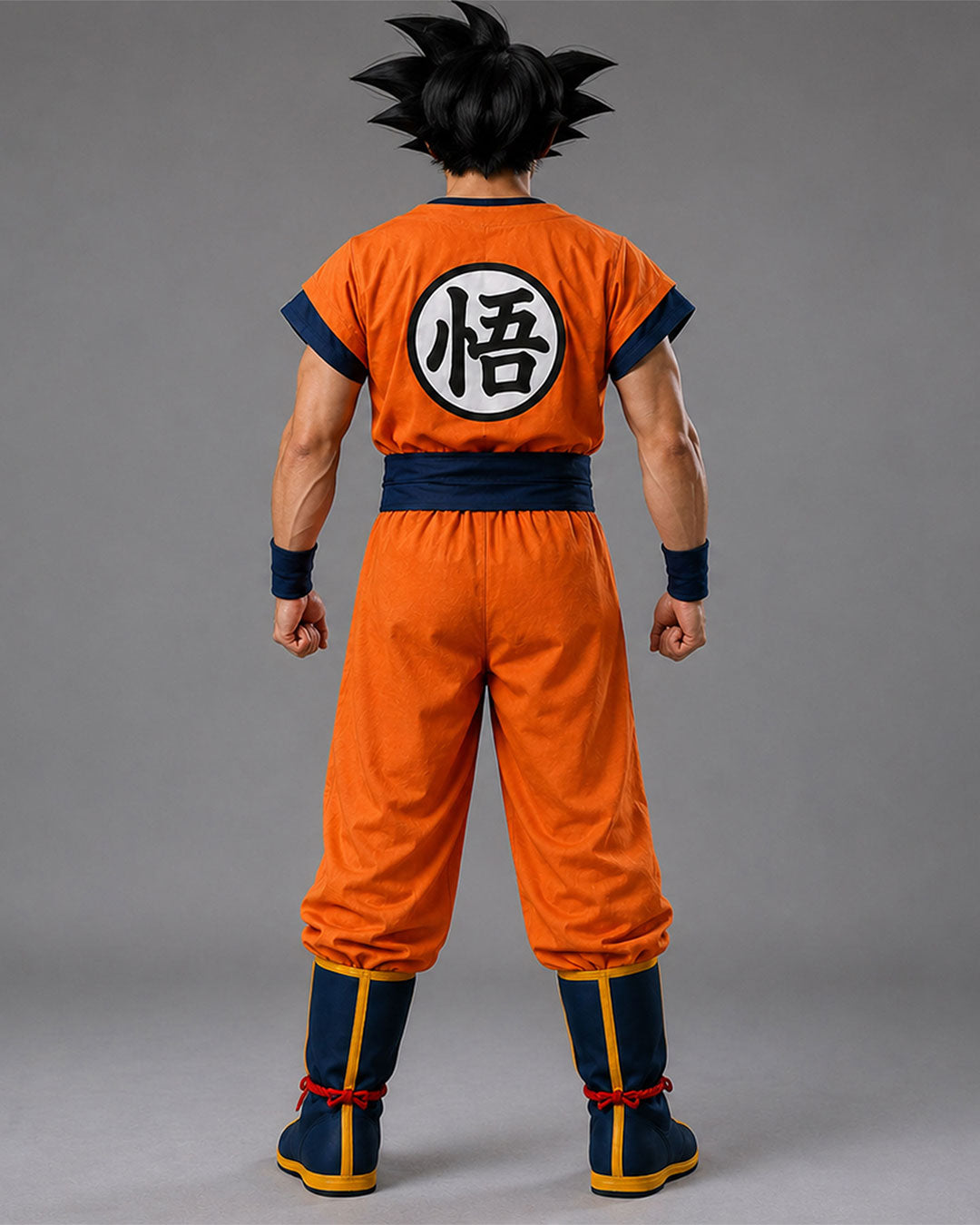 Orange Anime Martial Arts Cosplay Costume