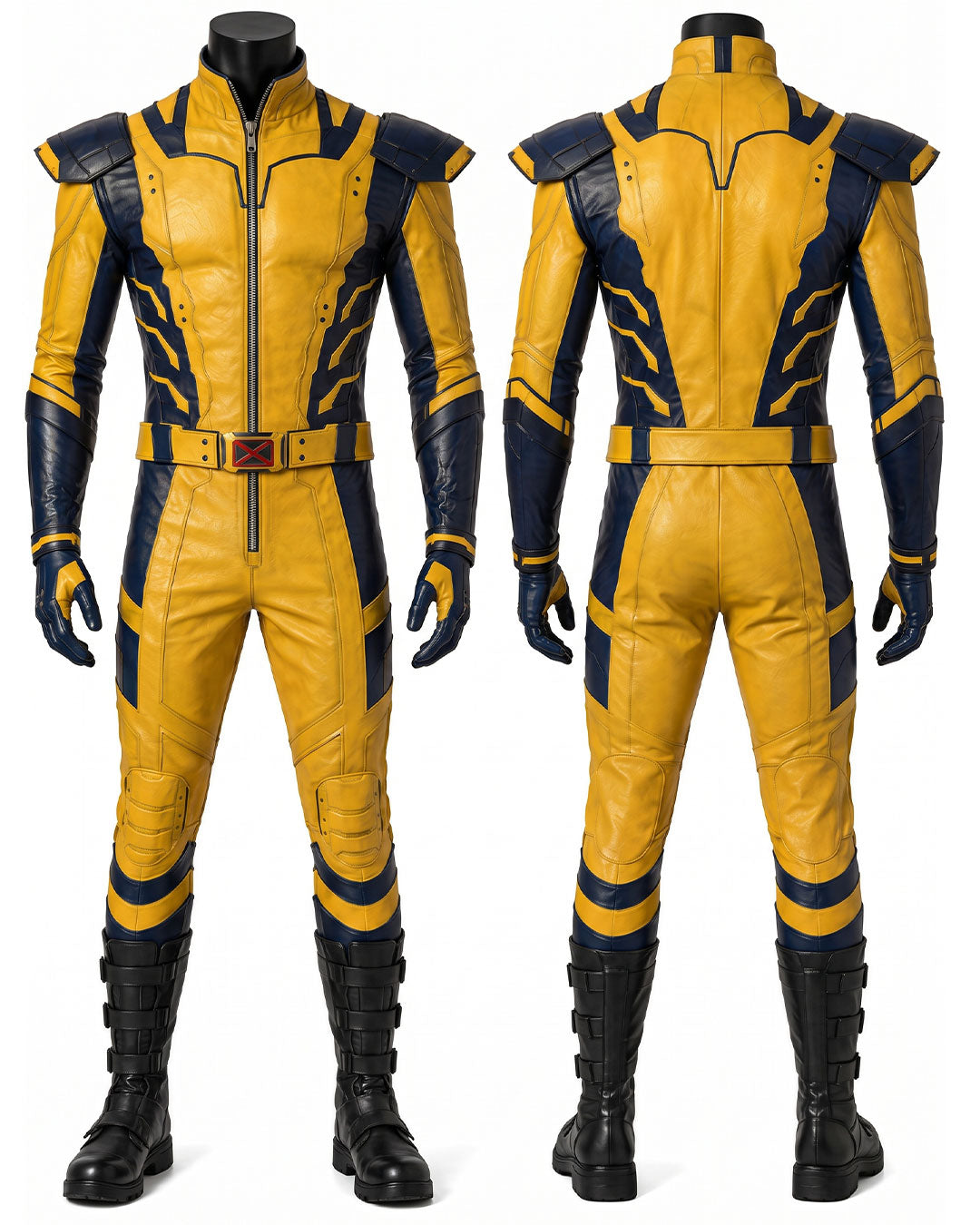 Men's Cosplay Costume – Yellow & Black Superhero Suit