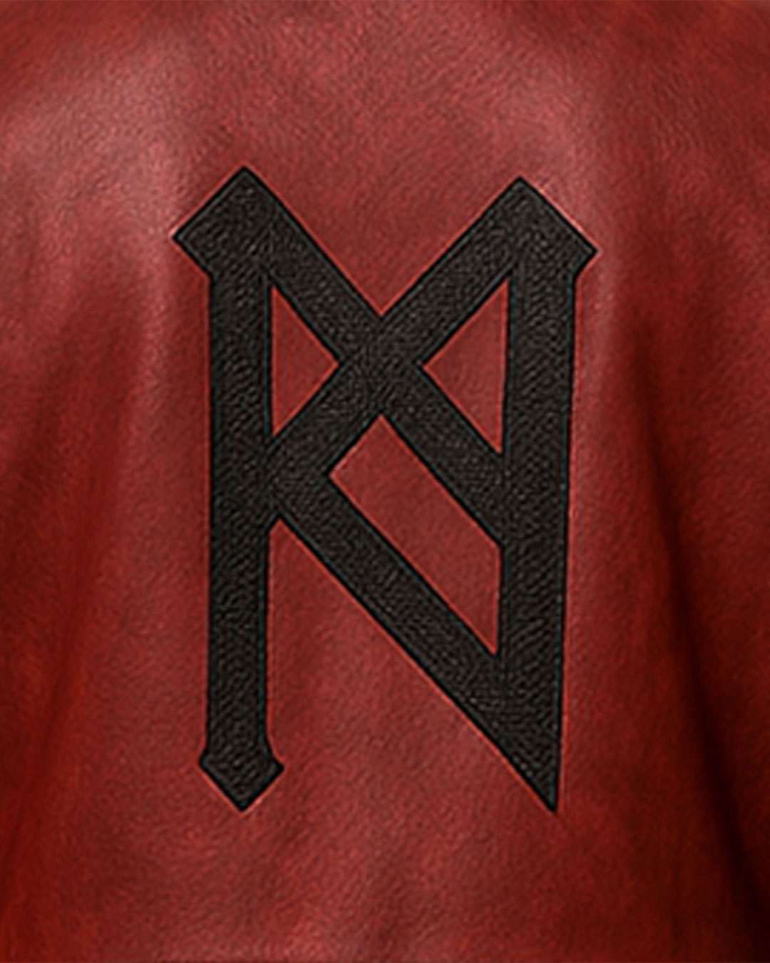 Maroon Hooded Gothic Leather Trench Coat