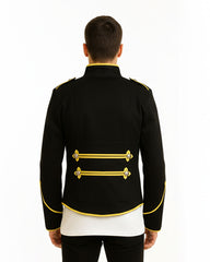 Men’s Black & Yellow Military Jacket