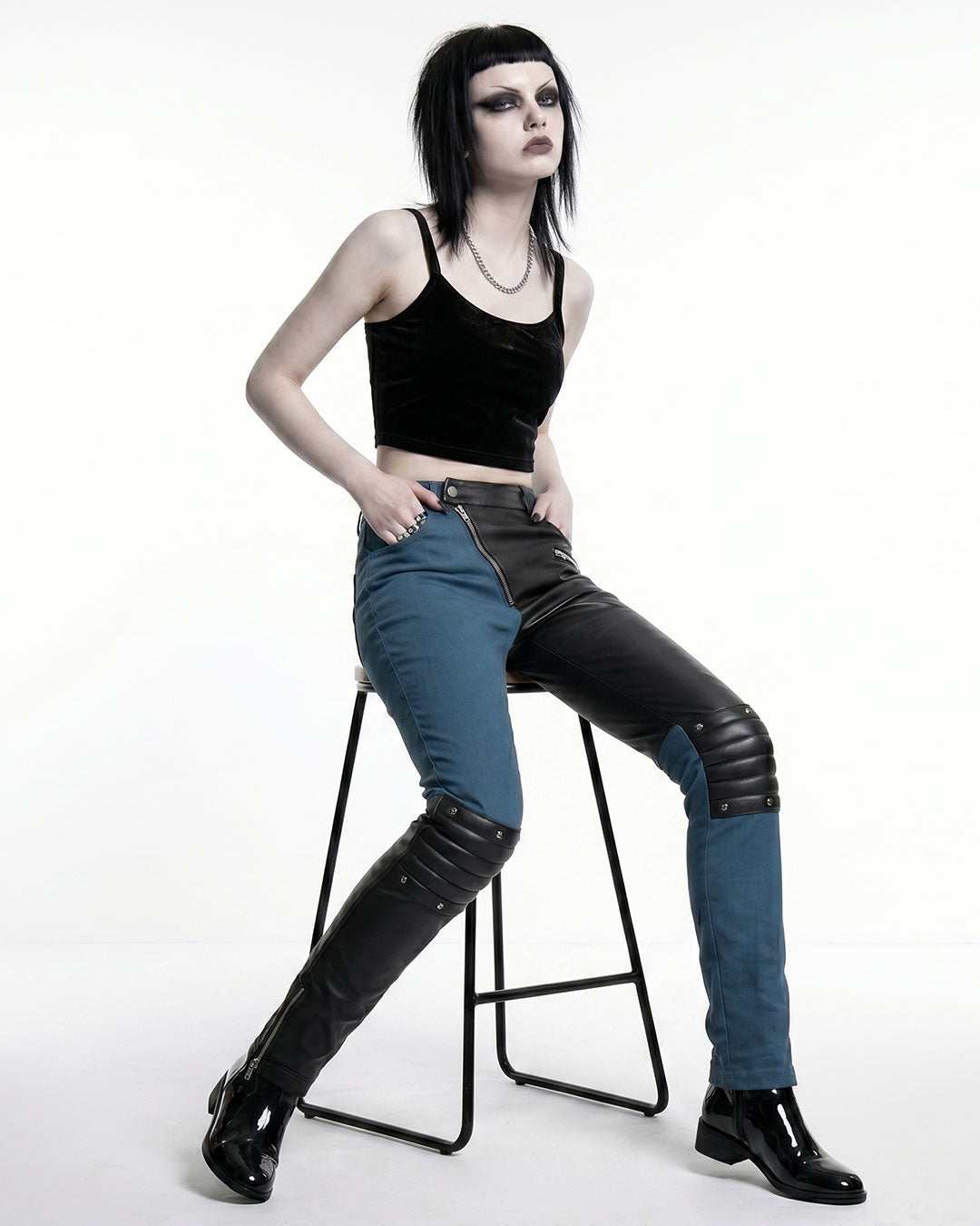 Street Rider Hybrid Moto Pants - Women's Edgy Biker & Gothic Fashion
