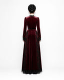 Crimson Mourning Gothic Vampire Costume Dress