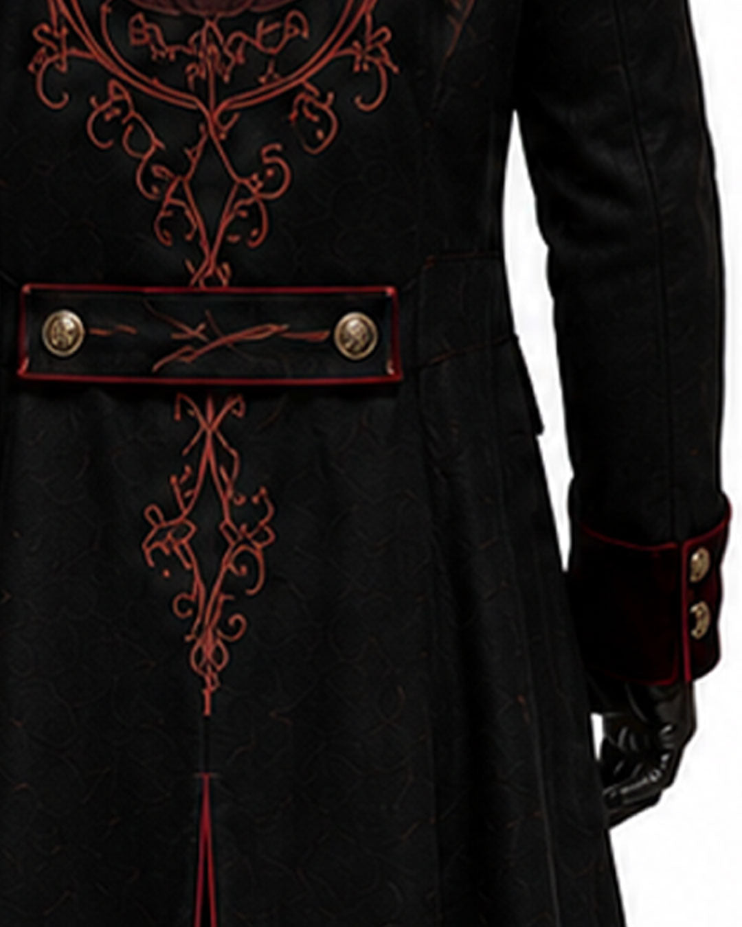 Halloween Trench Coat Gothic Vampire Costume
