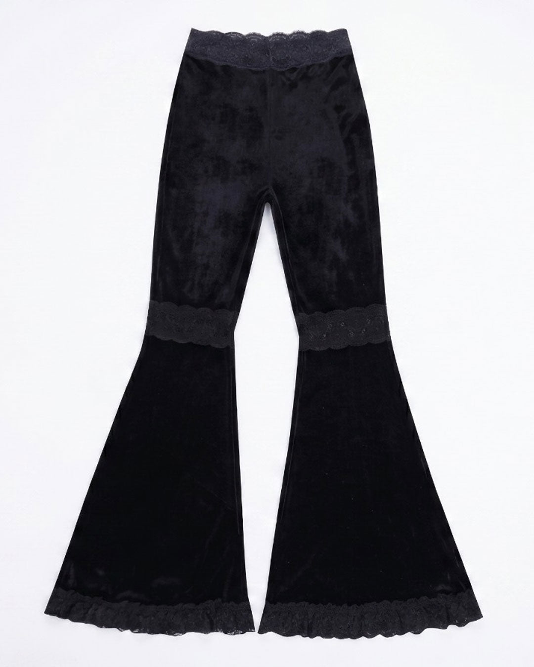 Women’s Sexy Lace Flare Pants – Aesthetic Sheer & Stylish Design