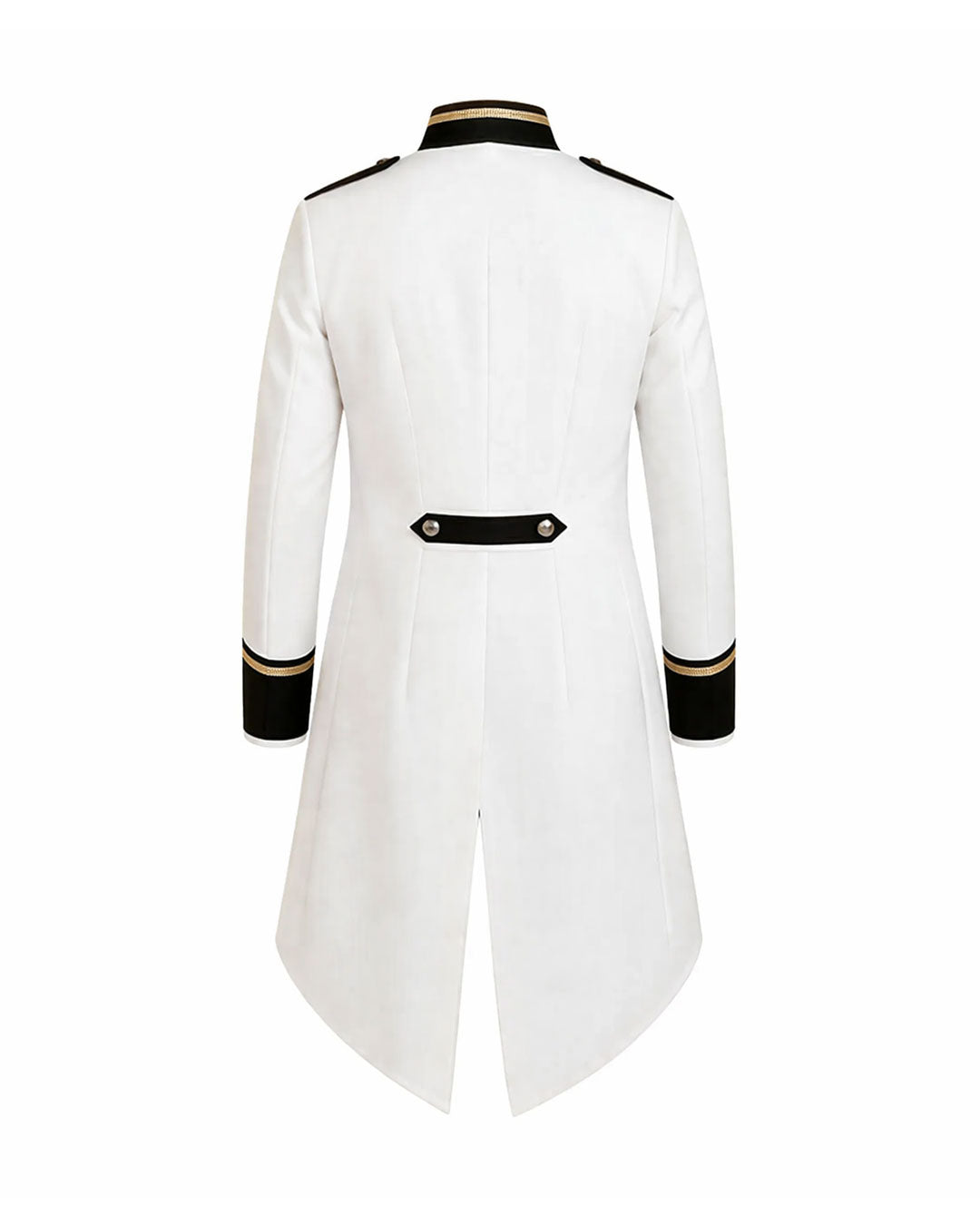 Revenant White Gothic Long Coat Mens