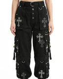 Women’s Gothic Cross Cargo Pants