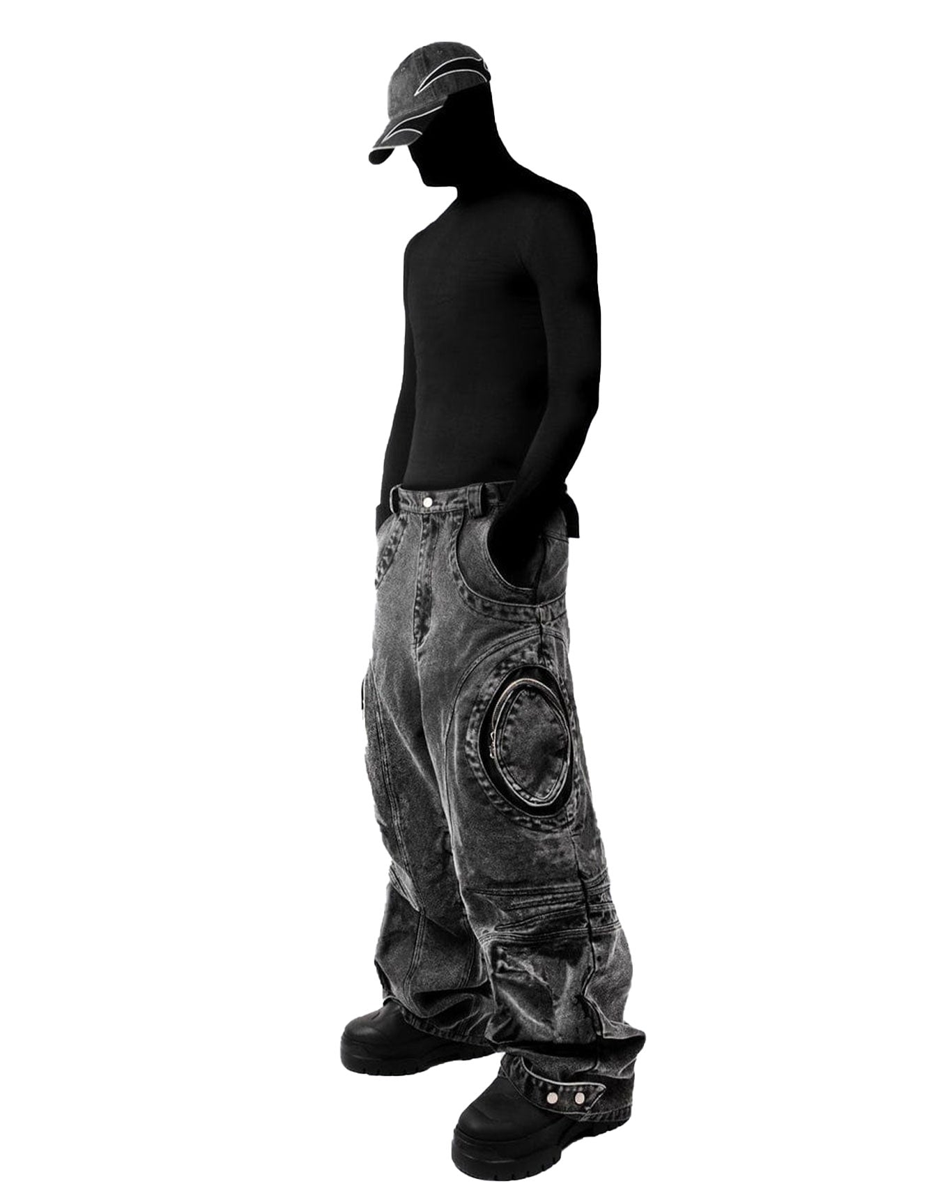 Men's Raw Edge Straight-Leg Pants – Minimal with an Edge