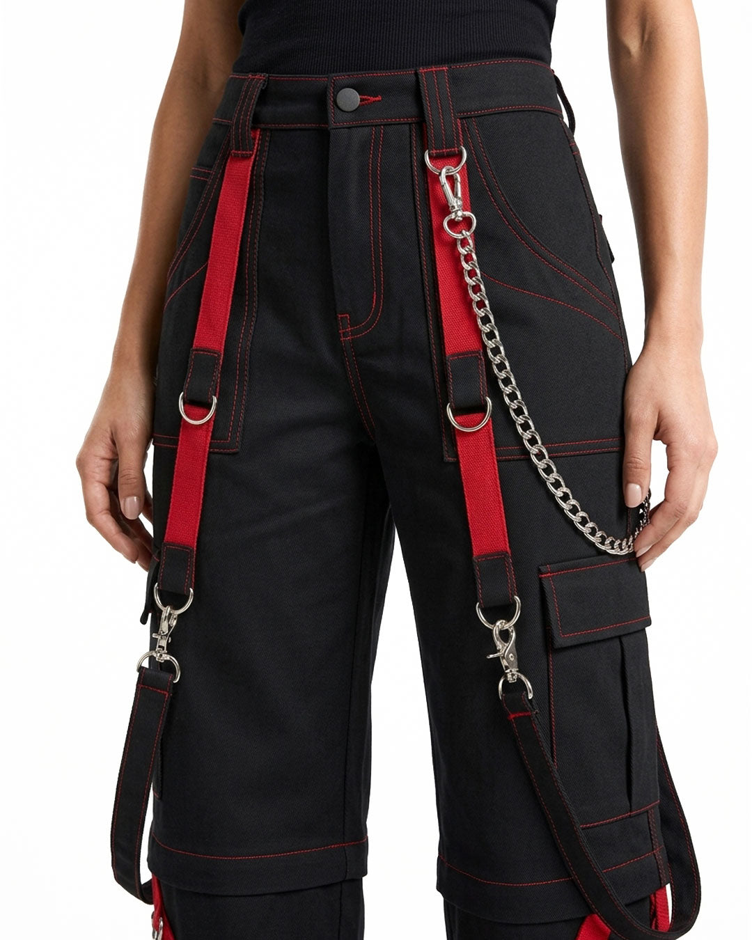 Women's Gothic Punk Cargo Pants