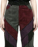 Women's Gothic Patchwork Flare Pants – Alternative Bell Bottom Trousers