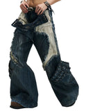 Personsoul Armor Raw Edge Jeans with structured, sculptural design and raw edge detailing at TRIPPPRS