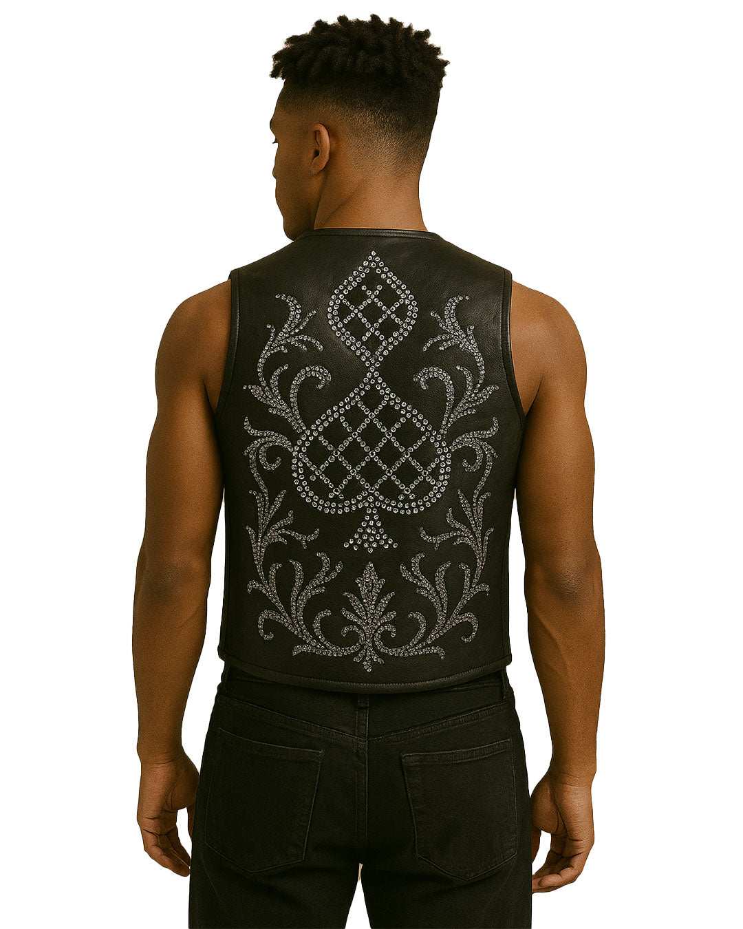 Lace Up Gothic Leather Vest
