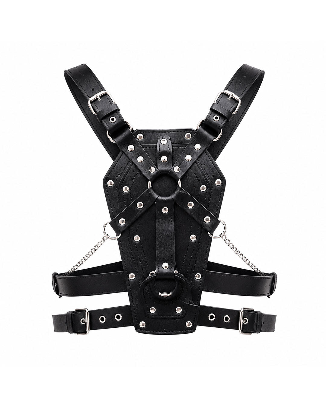 Women’s Gothic Coffin Body Harness with Chains