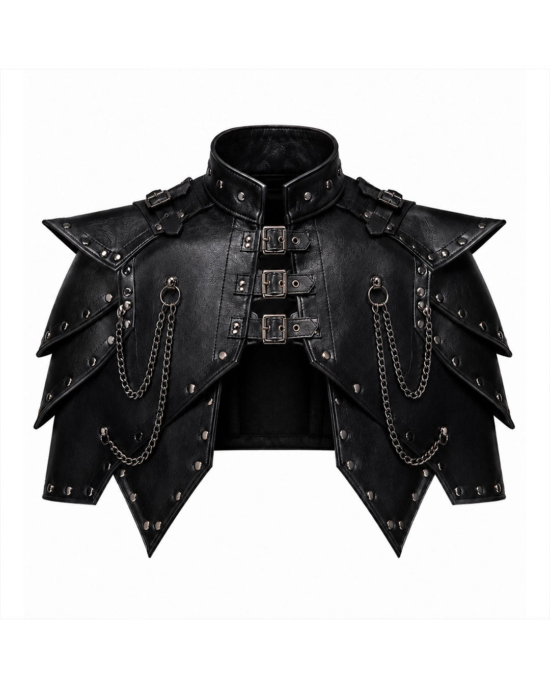 Men’s Gothic Leather Shoulder Cape