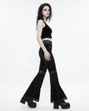 Women’s Sexy Lace Flare Pants – Aesthetic Sheer & Stylish Design
