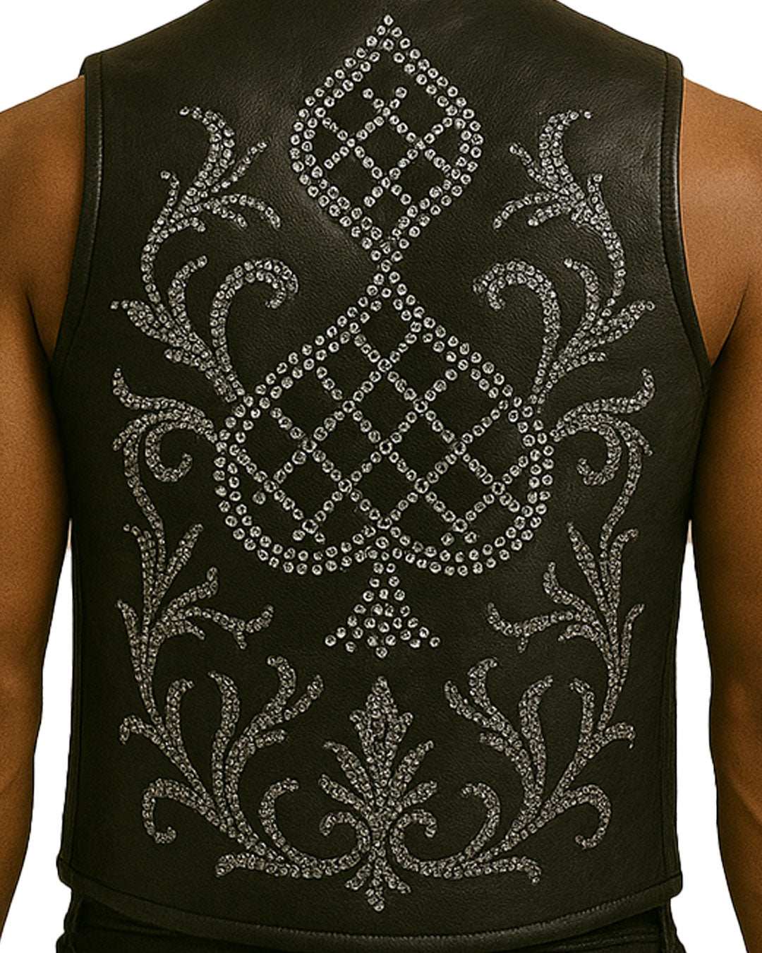 Lace Up Gothic Leather Vest