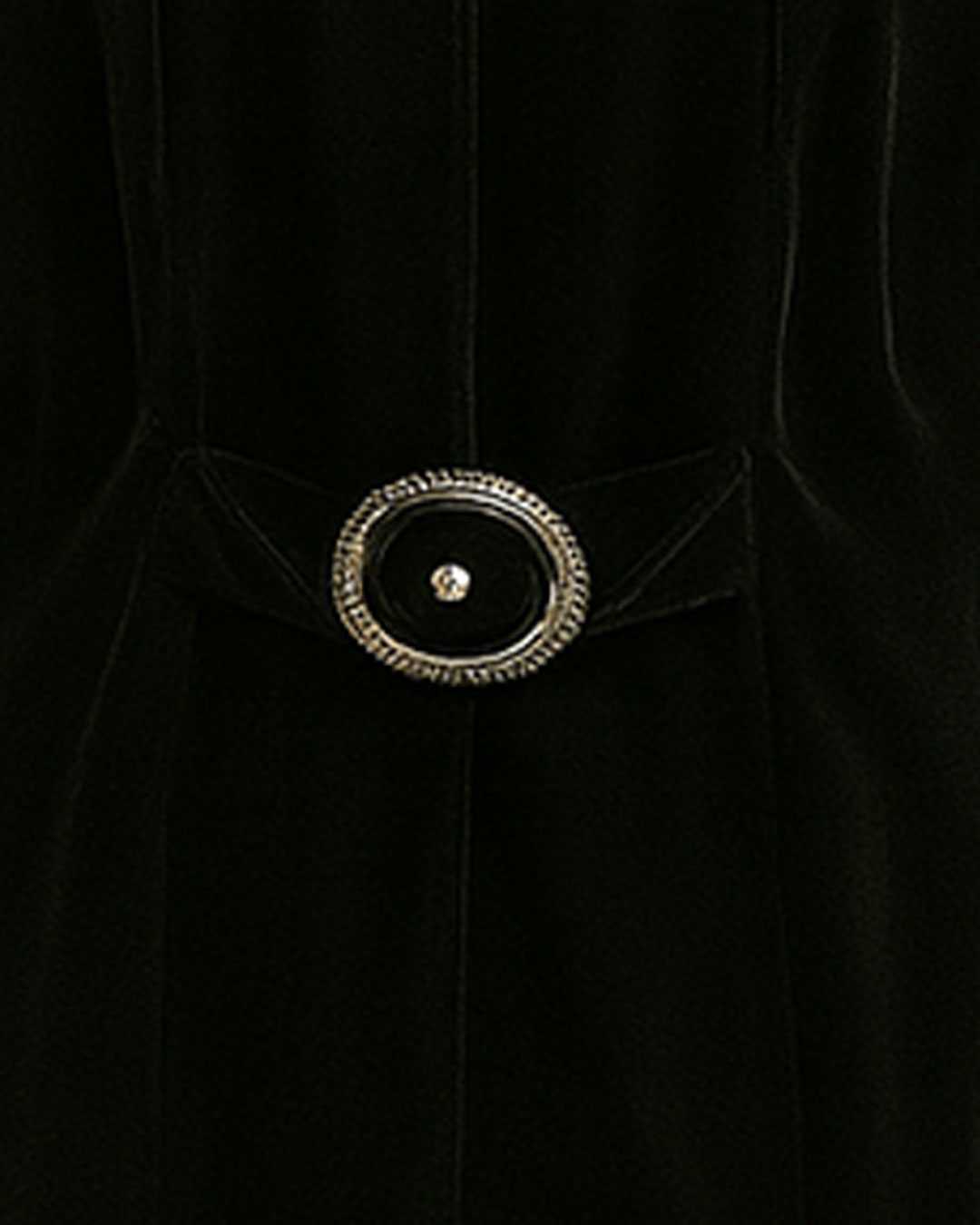 Black Velvet Jacquard