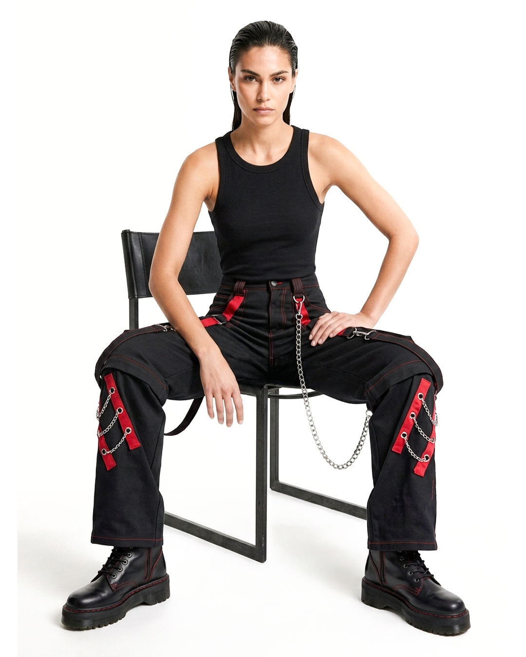 Women's Gothic Punk Cargo Pants