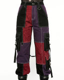 Women's Patchwork Cargo Pants | Alternative Gothic Style