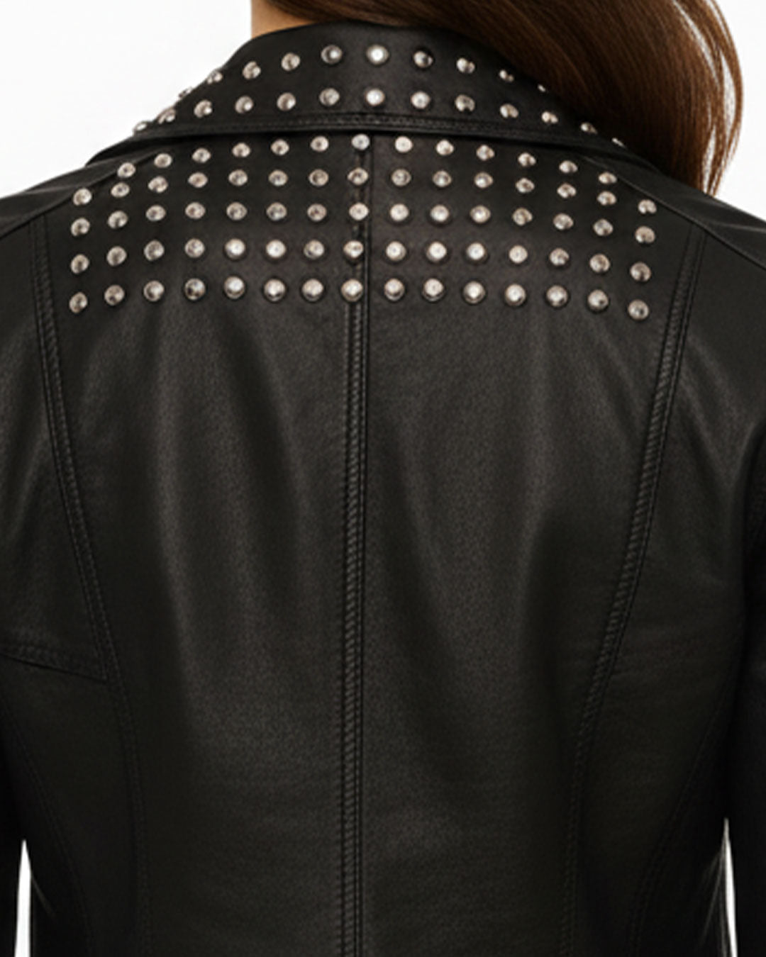 Rebellious Edge Black Studded Jacket