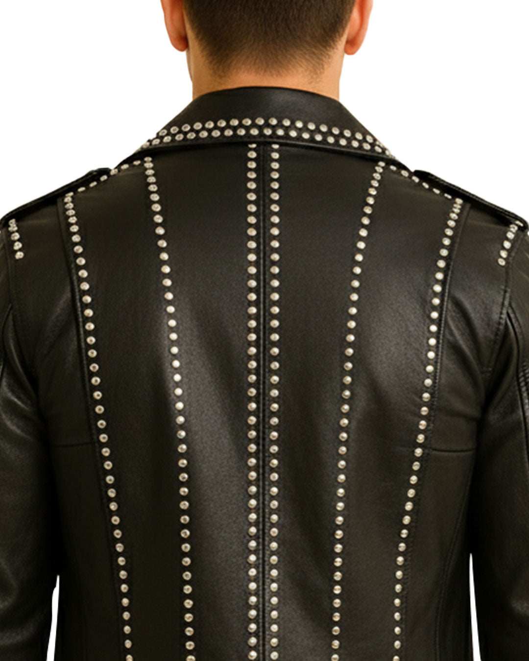 Silver Studded Moto Jacket
