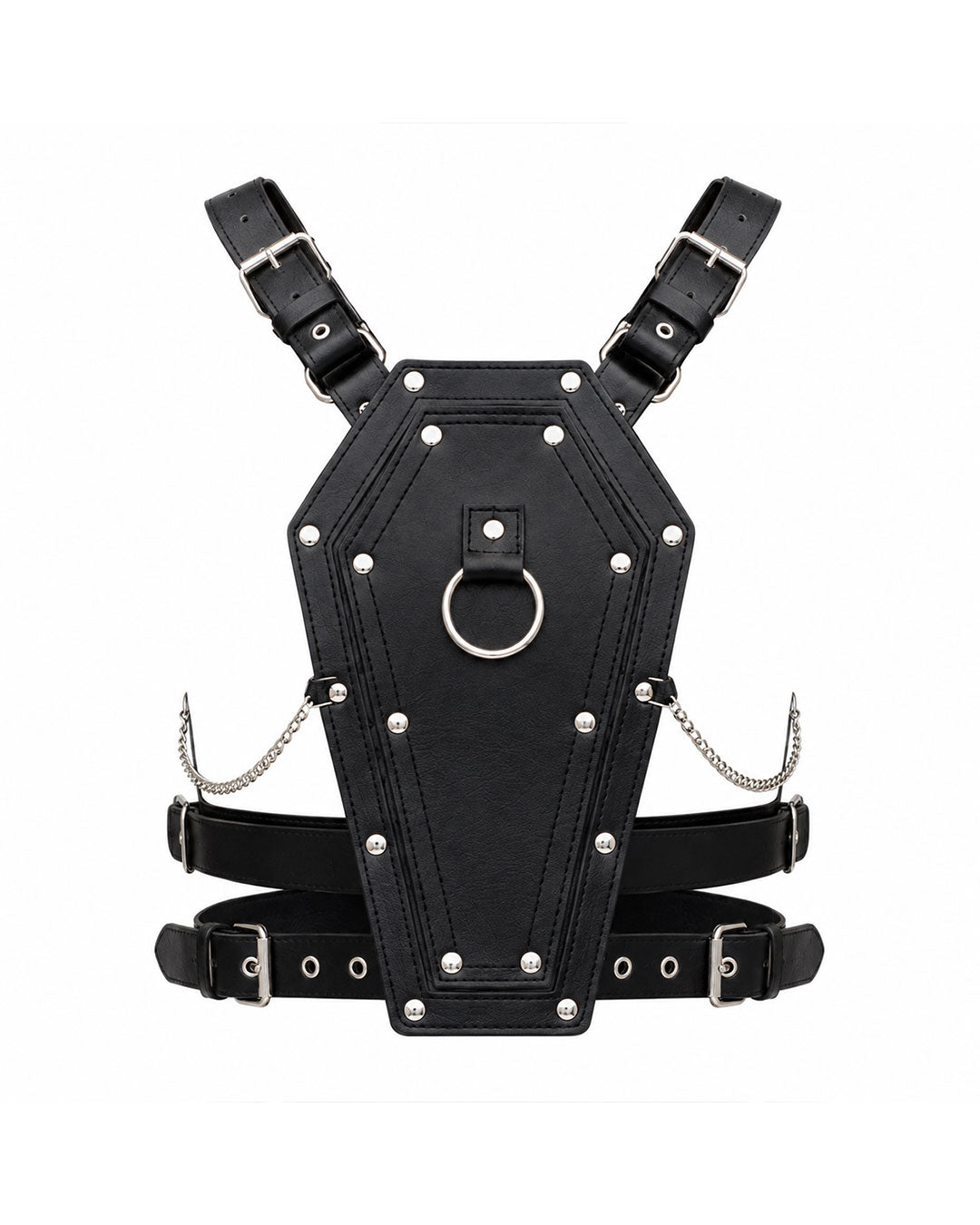 Women’s Gothic Coffin Body Harness with Chains
