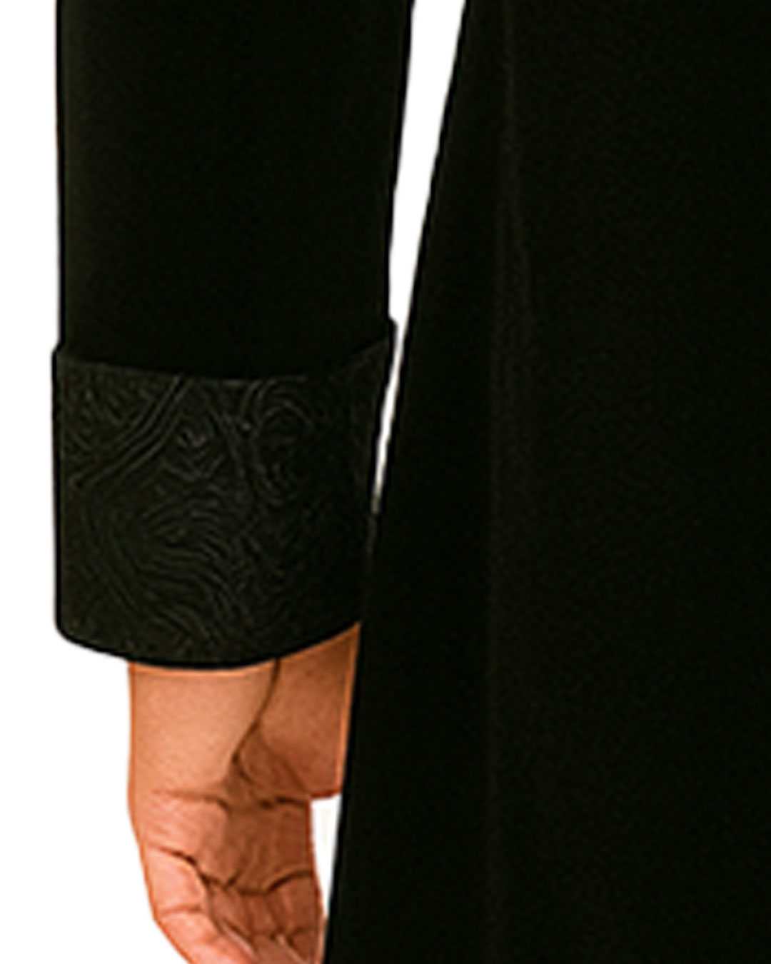 Black Stand Collar Gothic Cloak