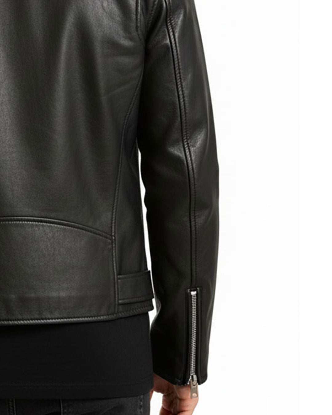  Spiked Studded Leather Jacket