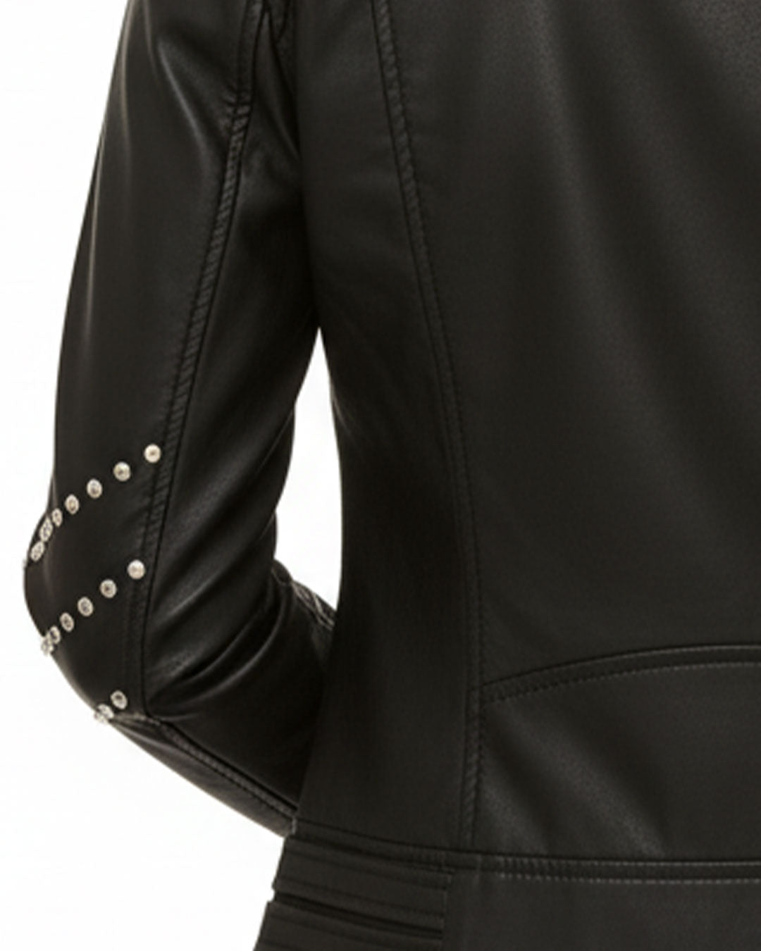 Dani Black Studded Leather Jacket