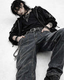 Hiphop Twilight Veil Denim Y2K Pant's