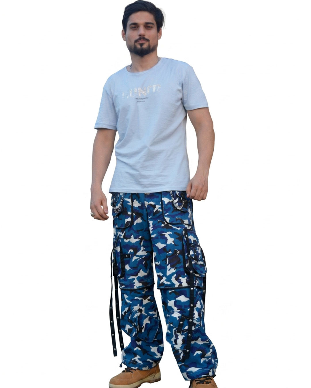 Blue Cargo Pants