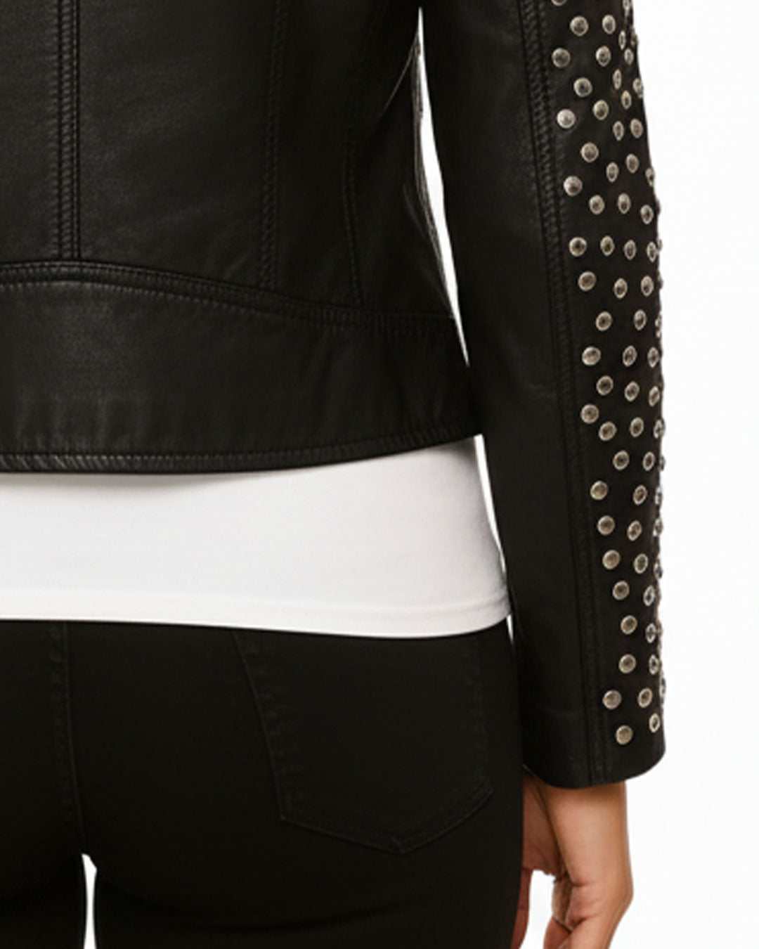 Casual Studded Biker