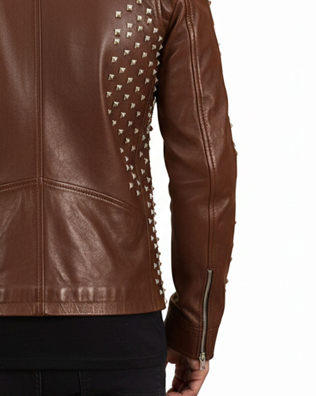 Maroon Studded Jacket